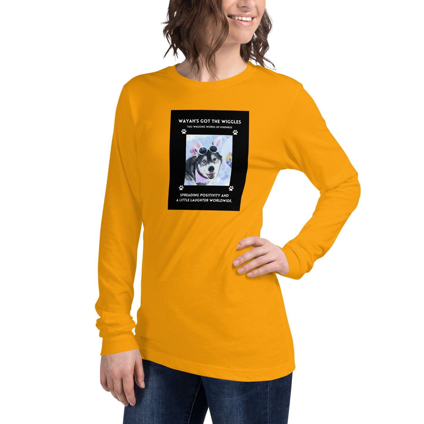 Unisex Long Sleeve Tee- Wayah's Got the Wiggles