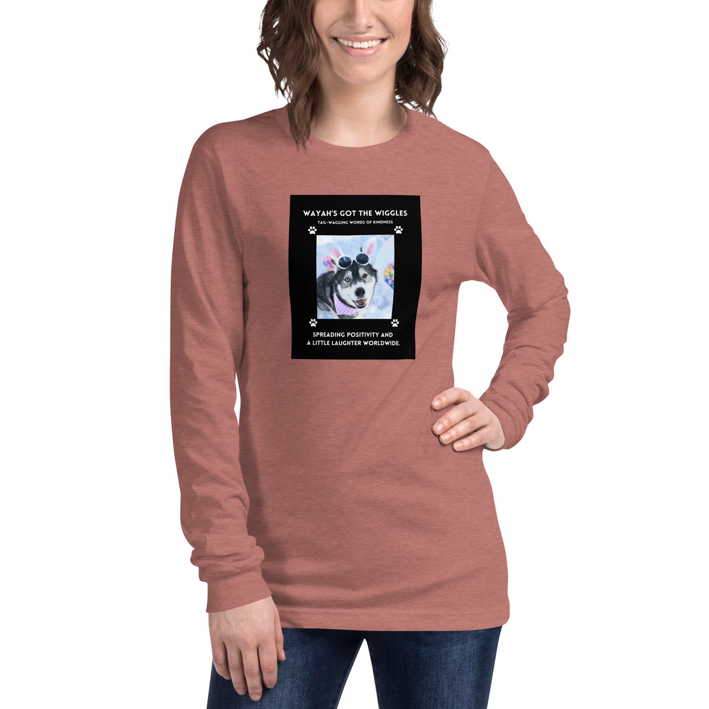 Unisex Long Sleeve Tee- Wayah's Got the Wiggles