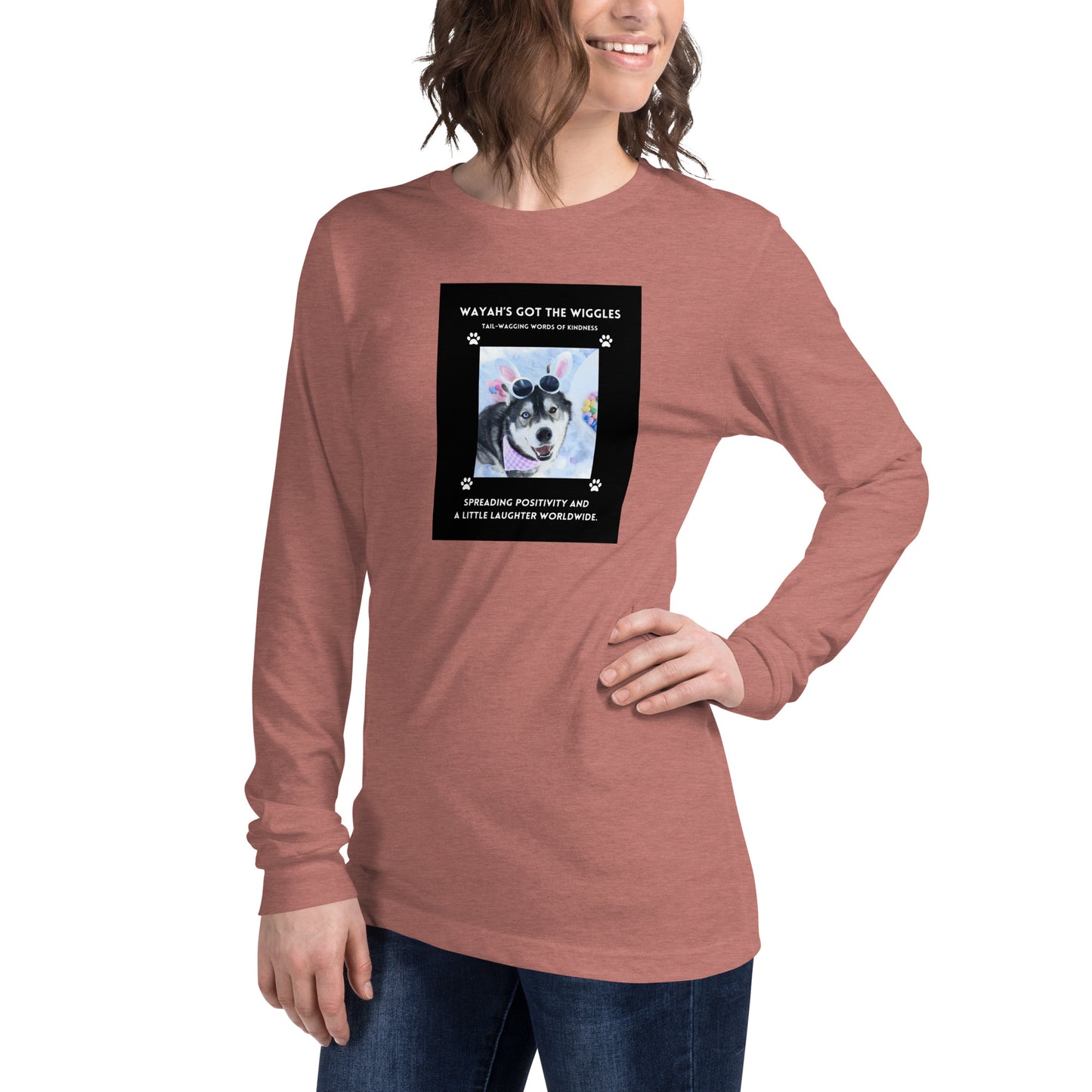 Unisex Long Sleeve Tee- Wayah's Got the Wiggles