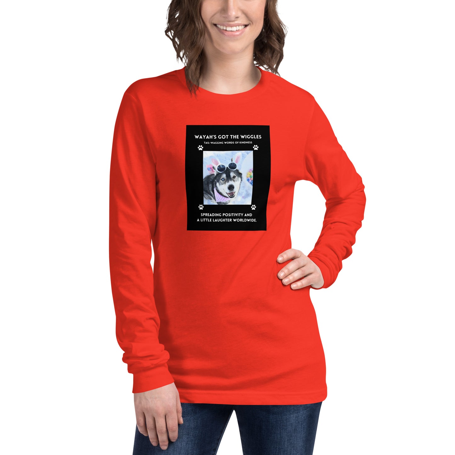 Unisex Long Sleeve Tee- Wayah's Got the Wiggles