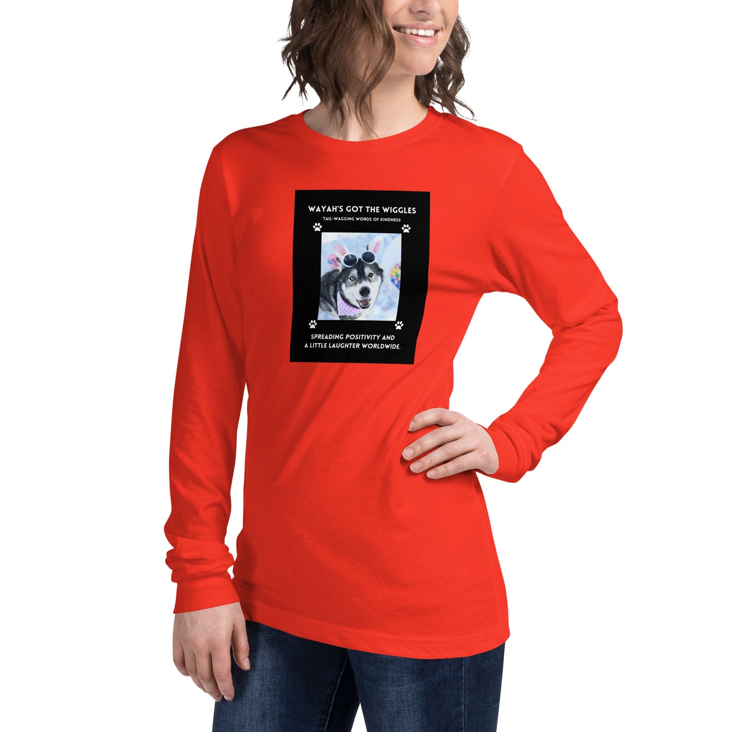 Unisex Long Sleeve Tee- Wayah's Got the Wiggles