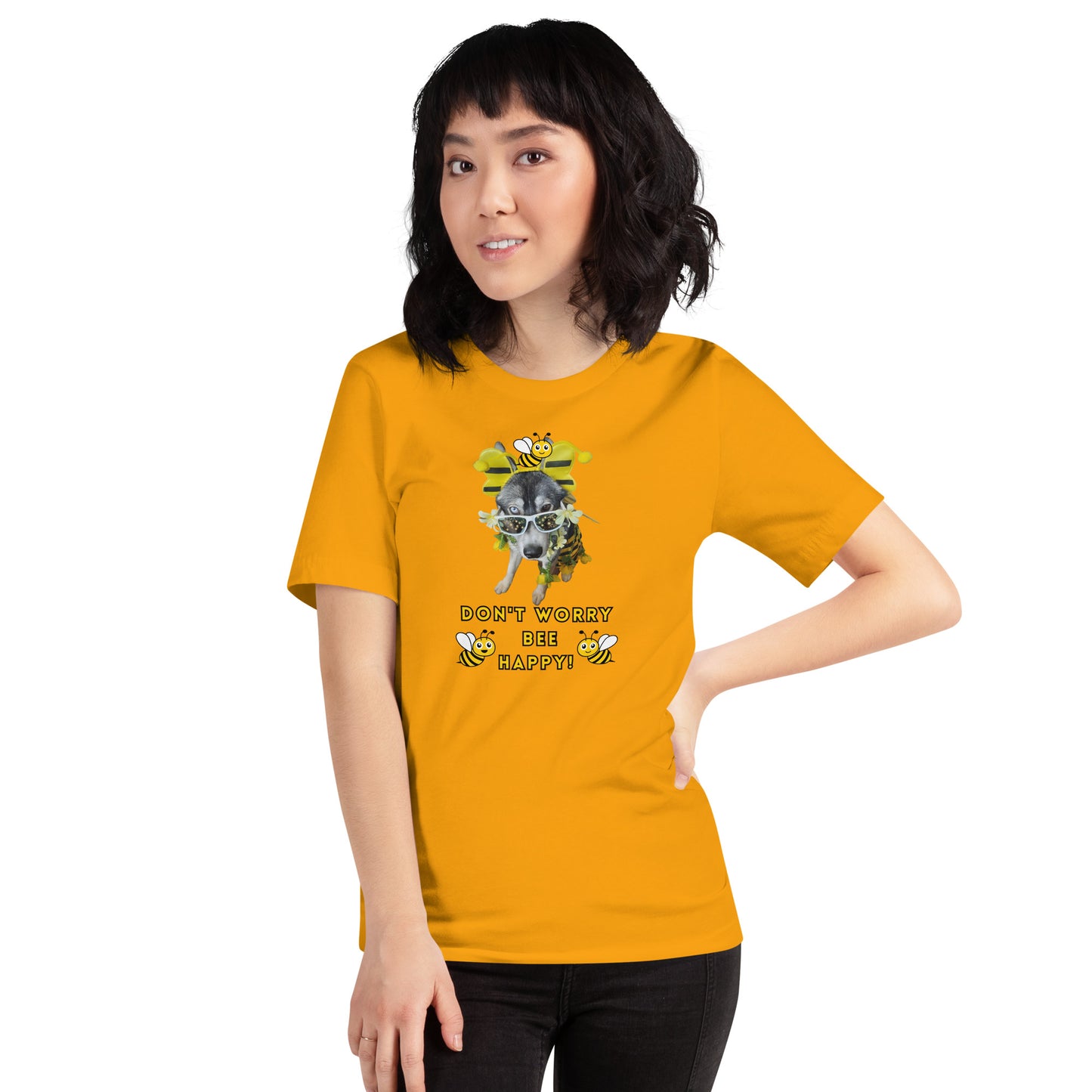 Bee Happy- Unisex t-shirt
