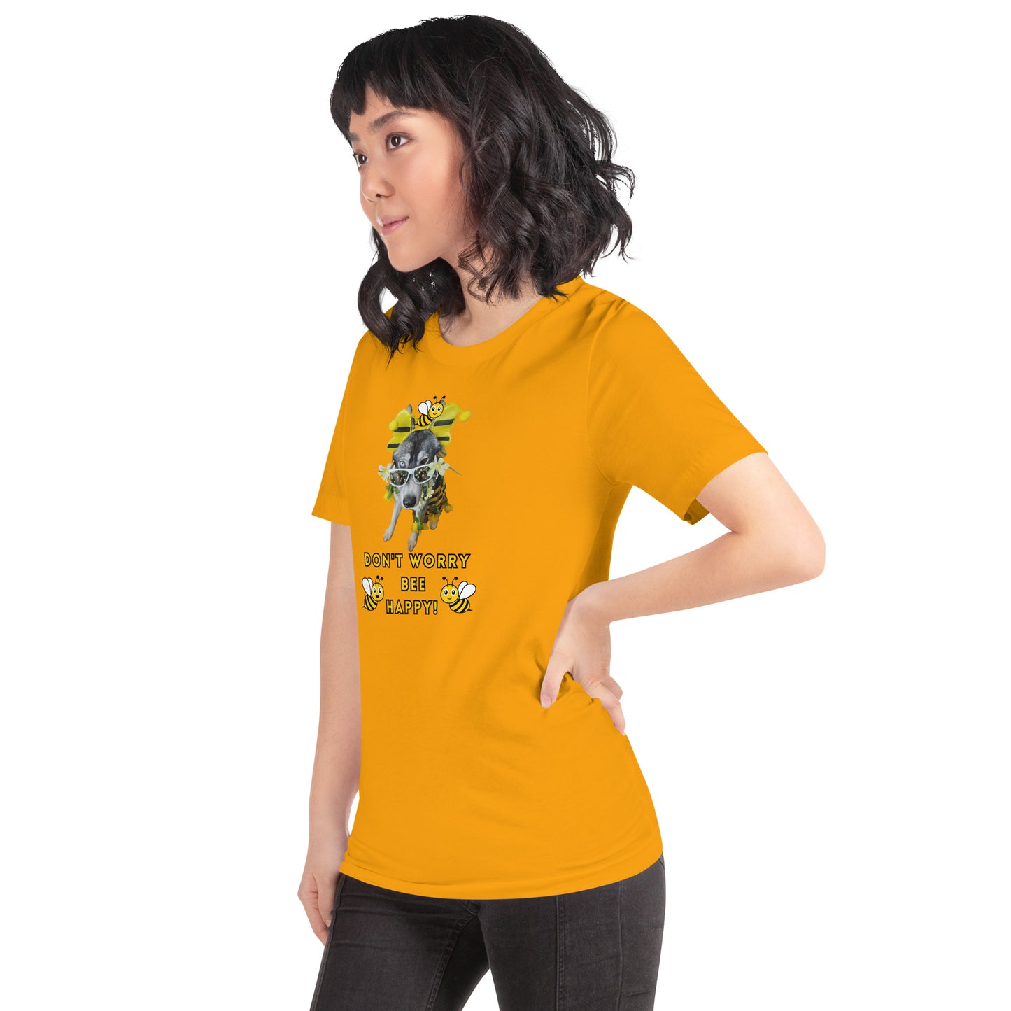 Bee Happy- Unisex t-shirt