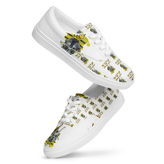 Bee Happy- Women’s lace-up canvas shoes