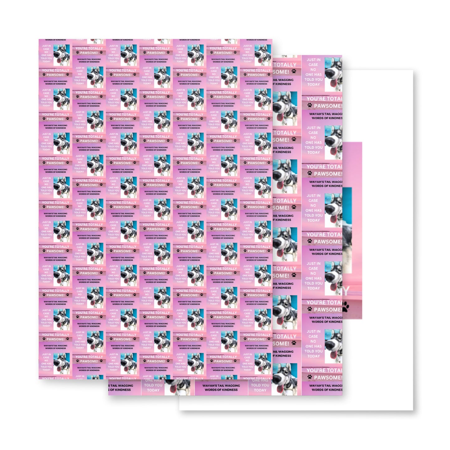 Wrapping paper sheets- You're Totally Pawsome