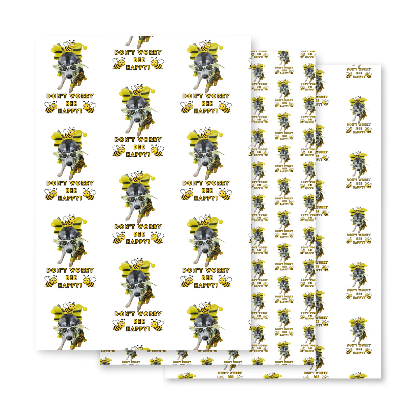 Bee Happy- Wrapping paper sheets