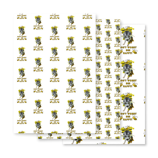 Bee Happy- Wrapping paper sheets