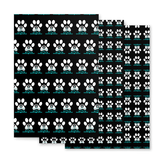 Paw Print- Wrapping paper sheets