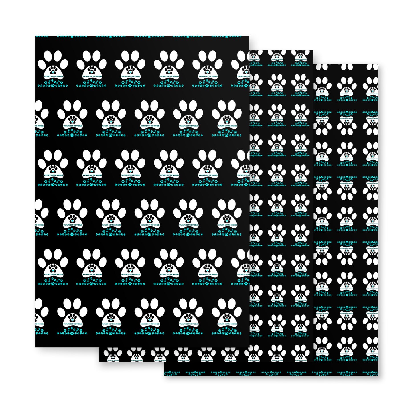 Paw Print- Wrapping paper sheets