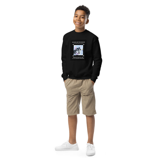 Youth crewneck sweatshirt- Wayah's Got the Wiggles Collection