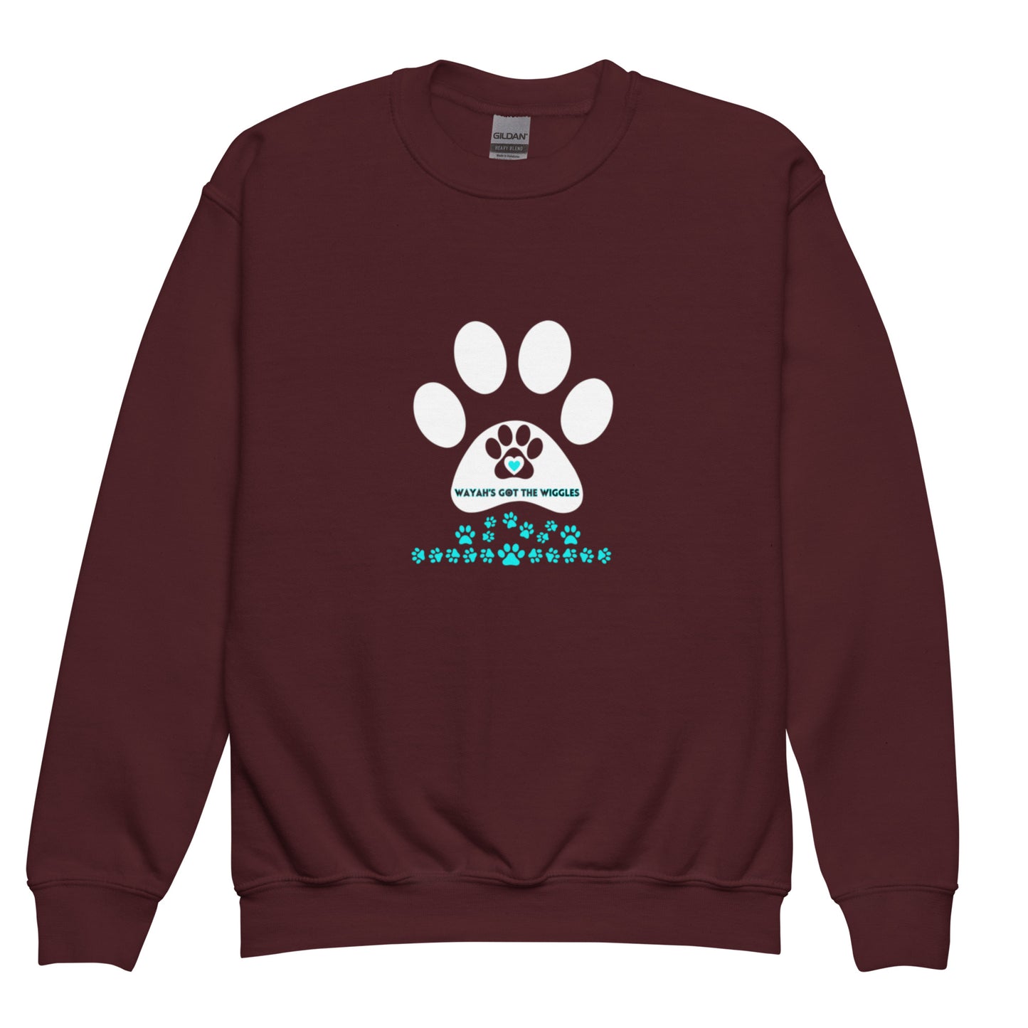 Paw Print- Youth crewneck sweatshirt