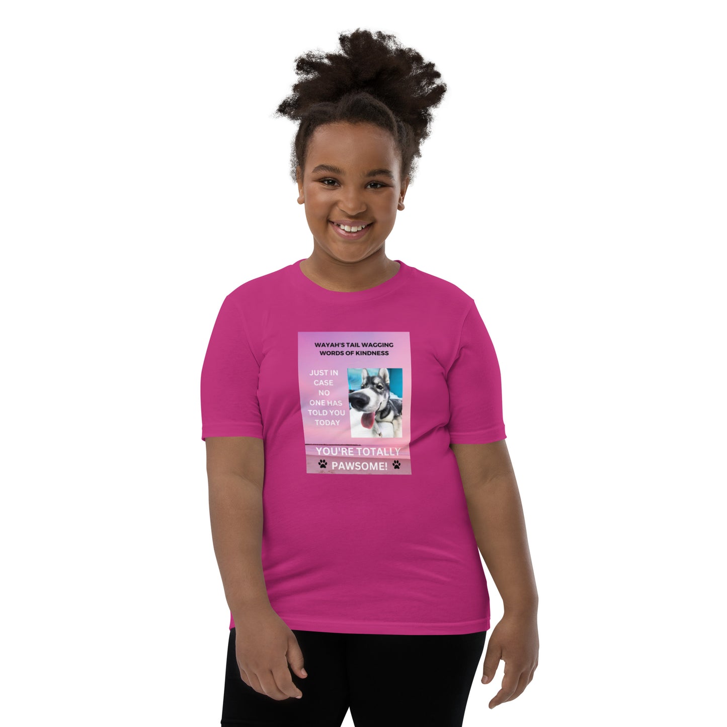 Youth Short Sleeve T-Shirt- You're Totally Pawsome