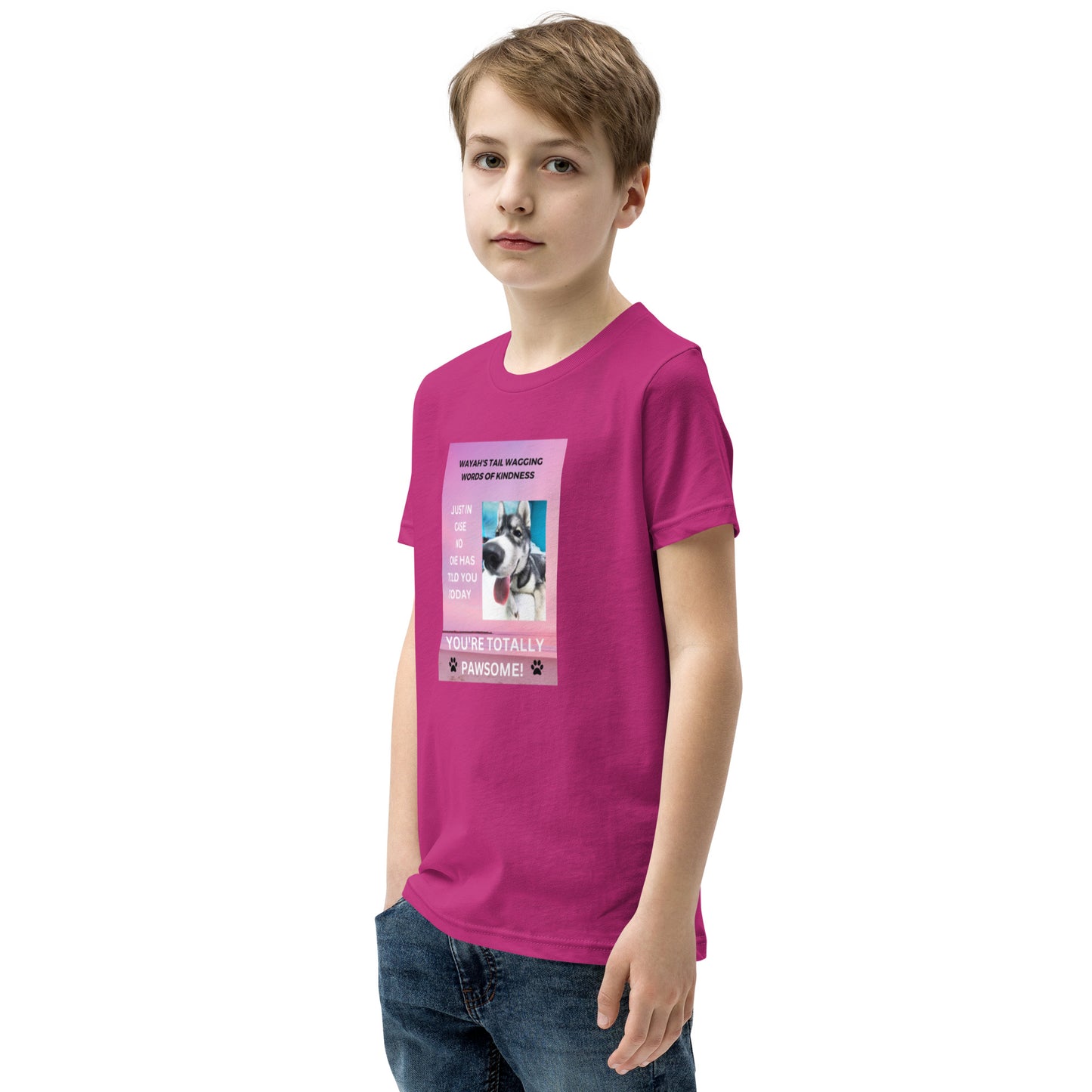 Youth Short Sleeve T-Shirt- You're Totally Pawsome