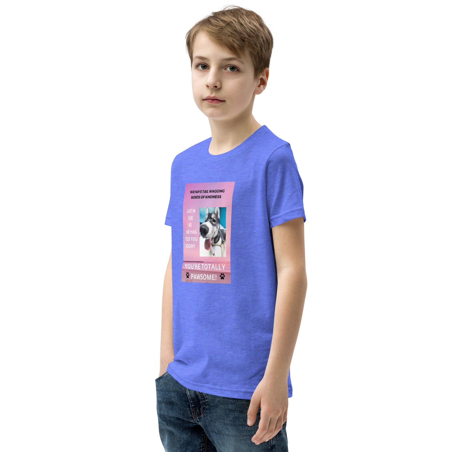 Youth Short Sleeve T-Shirt- You're Totally Pawsome