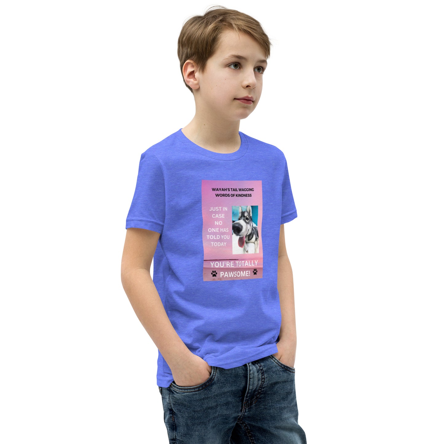 Youth Short Sleeve T-Shirt- You're Totally Pawsome