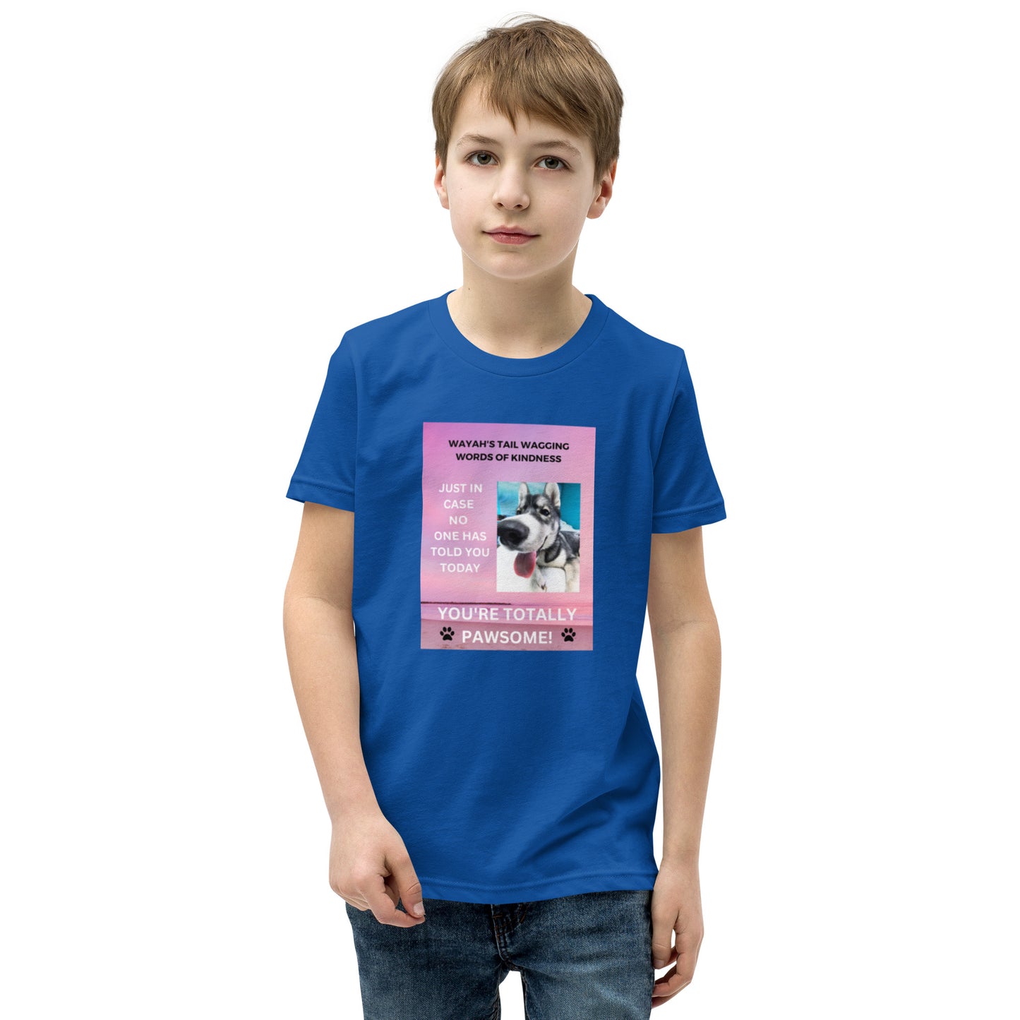 Youth Short Sleeve T-Shirt- You're Totally Pawsome