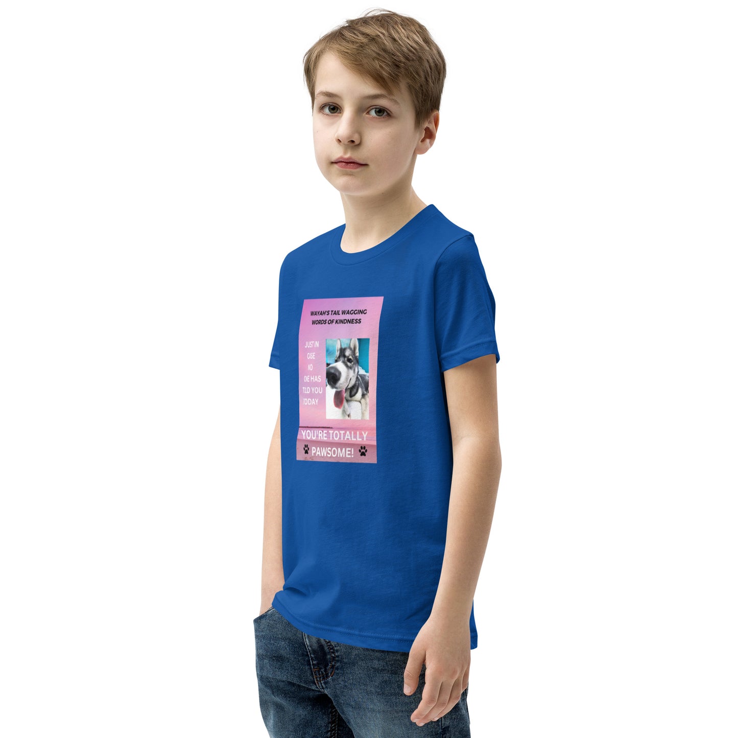 Youth Short Sleeve T-Shirt- You're Totally Pawsome